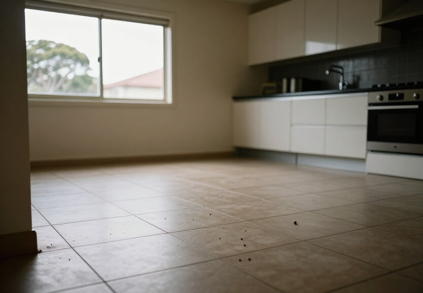 Garage in Kellyville after cockroach control treatment