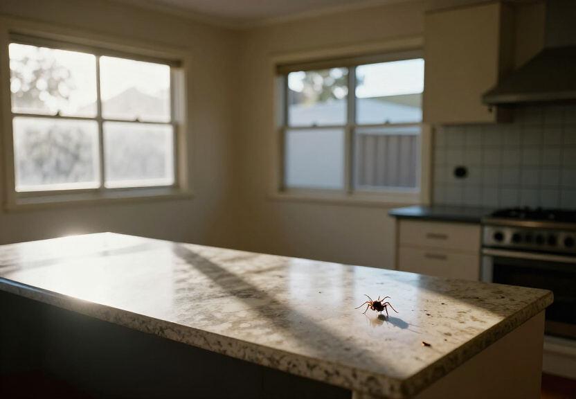 Cockroach infestation in a Kellyville kitchen before treatment